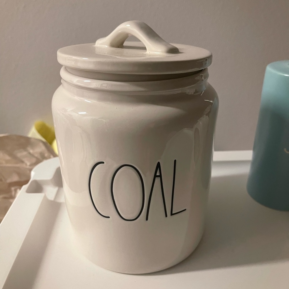 New Rae Dunn COAL canister
